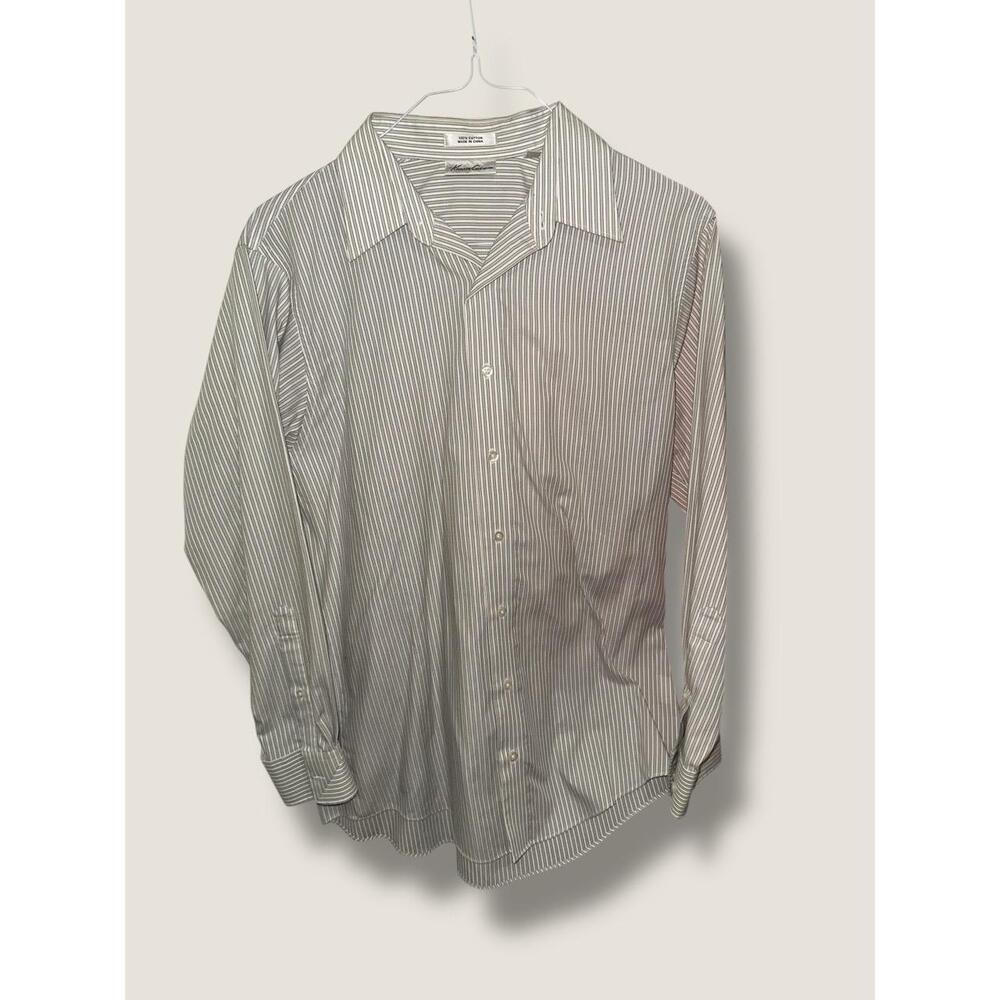 ❤️Kenneth Cole NY Striped Dress Shirt 16 32/33 Non-Iron